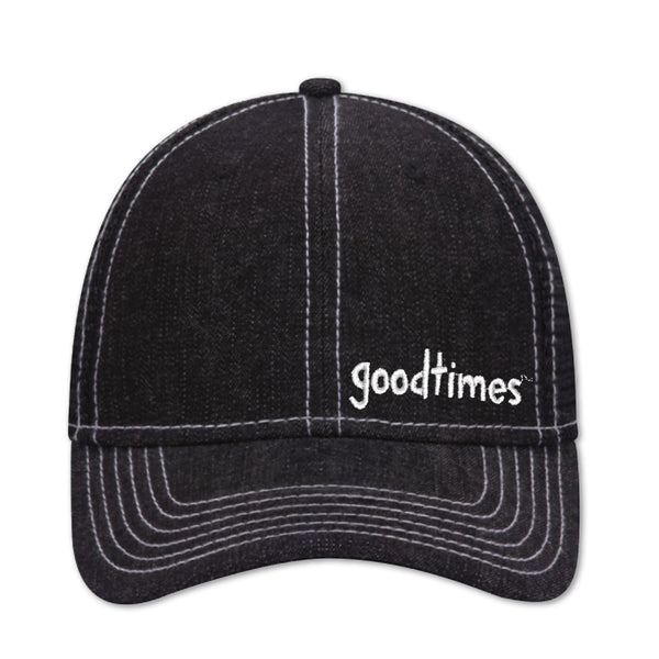 Goodtimes Black Denim Low Profile Trucker Hat