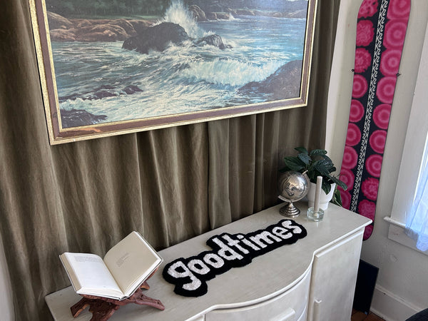 24" Goodtimes Hand-Tufted Wall Rug | Only 1 Made!