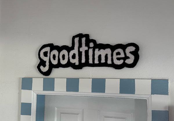24" Goodtimes Hand-Tufted Wall Rug | Only 1 Made!